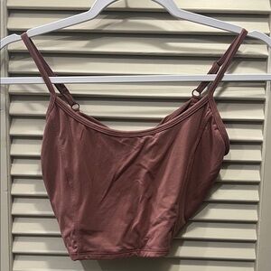 Alphalete Dusty Rose Twist Back Crop Top